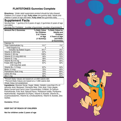 Flintstones en Gomitas Vitaminas Para Niños - Bayer - 180 Unidades