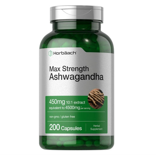 Ashwagandha Horbaach 450mg 200 capsulas