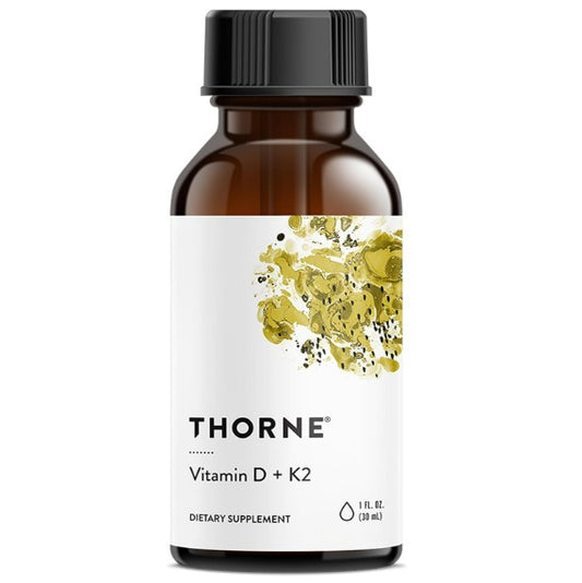 Thorne - Vitamina D+ K2 liquid , 30ml