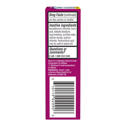 Bausch + Lomb - Gotas oftálmicas Opcon-A para la alergia, alivio del picor y el enrojecimiento, 15ml