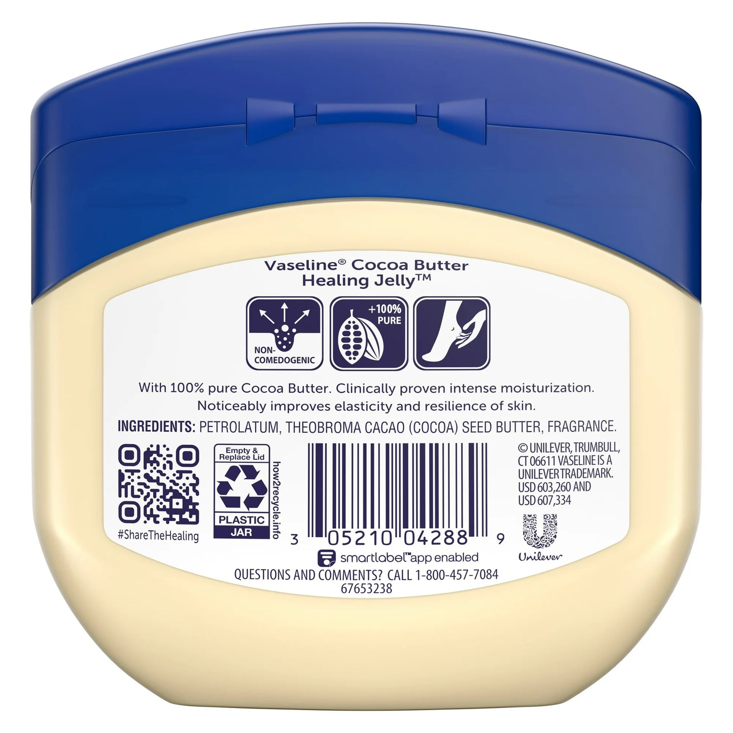 Vaseline - Jalea hidratante y curativa con manteca de cacao 368g
