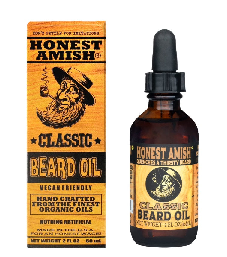 Honest Amish Classic Organic Beard Oil Aceite de barba Organico, 60 ml