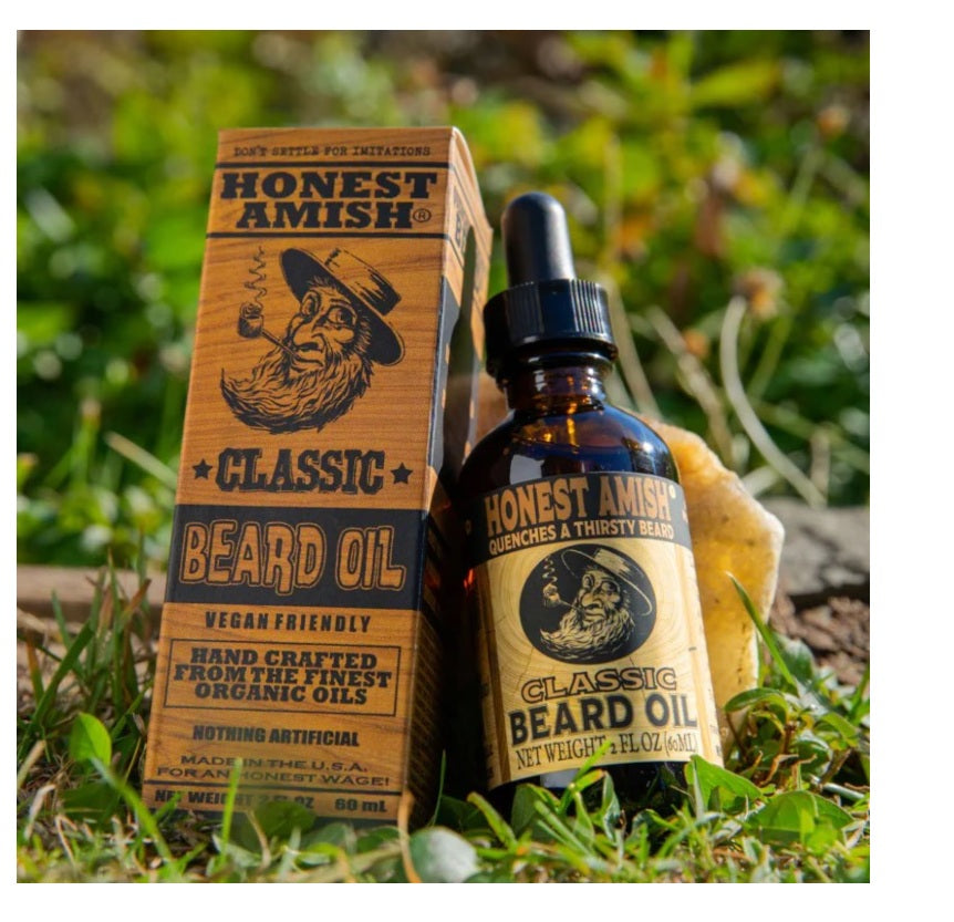 Honest Amish Classic Organic Beard Oil Aceite de barba Organico, 60 ml