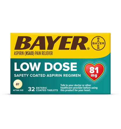 ASPIRINA 81 BAYER 32 Tabletas