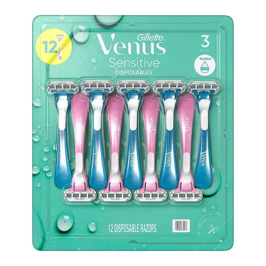 Gillette Maquinillas de afeitar desechables Venus Sensitive 12 unidades