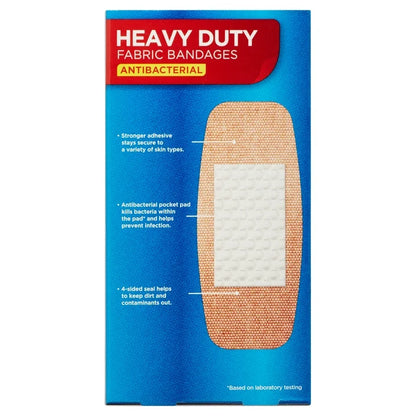 Equate Antibacterial Heavy Duty Fabric Bandages - 10 unidad