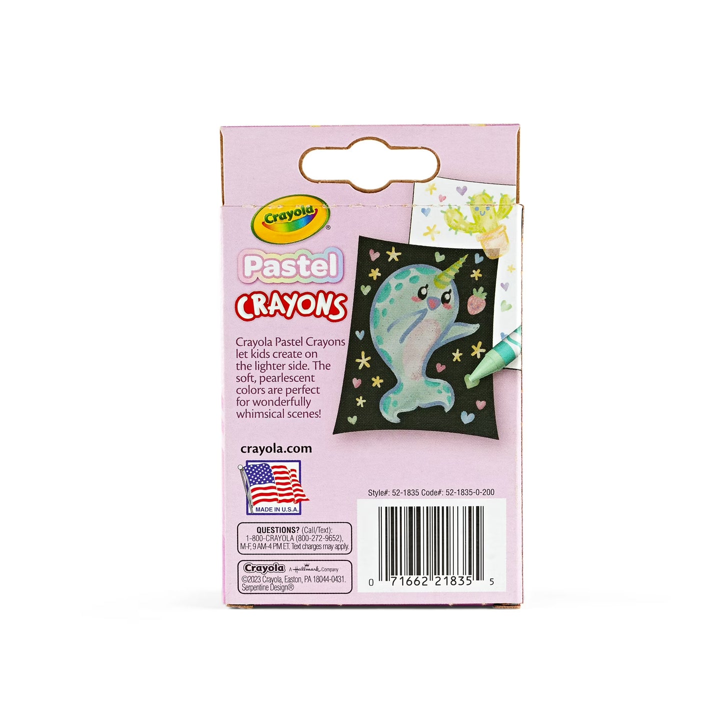 Crayola 24 Uds Crayolas Pastel, Útiles Escolares, Útiles de Arte, Regalos Creativos para Niños de 3+