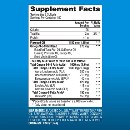 Omega 3 6 9 Members Mark 300 Softgels