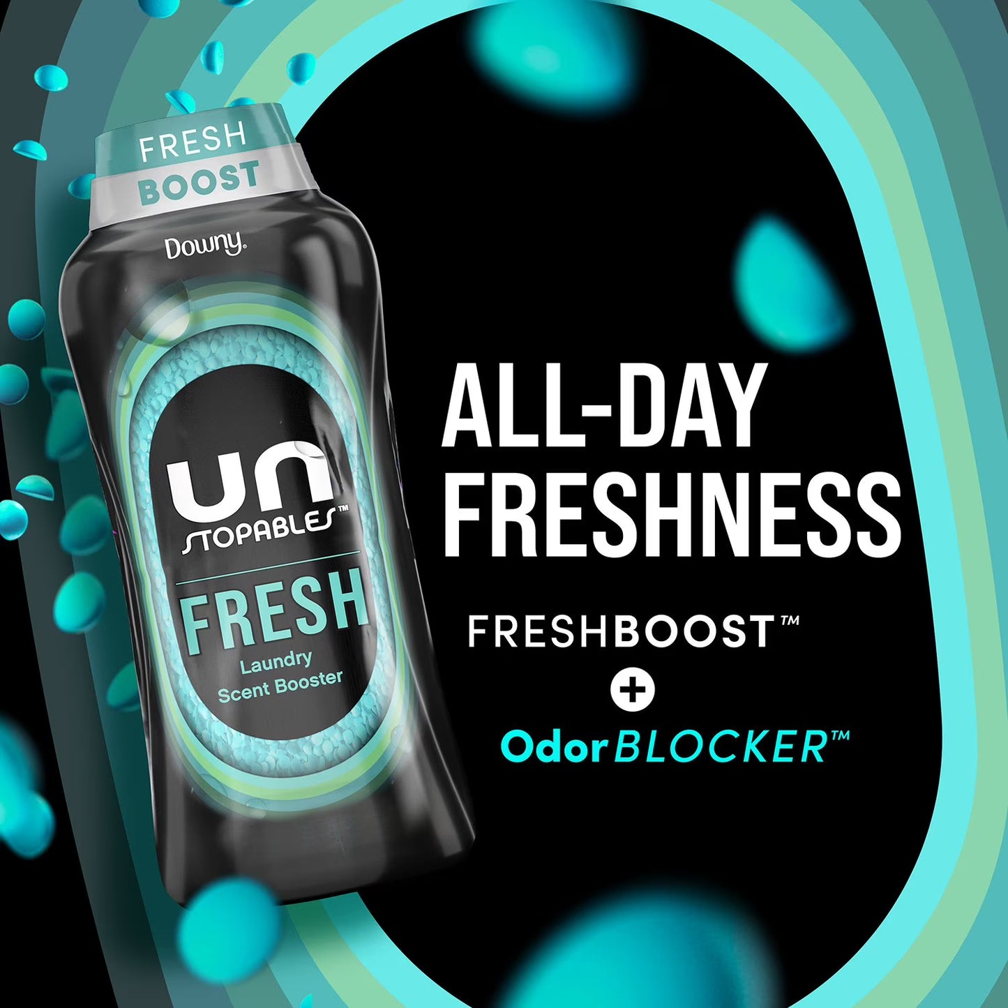 Downy Unstopables Aromatizador para el Lavado  In-Wash Scent Booster Beads, Fresh, 1.13 Kg.