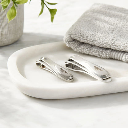 Cortaúñas Equate de acero inoxidable, paquete doble, para el cuidado tradicional de las uñas (2 unidades)