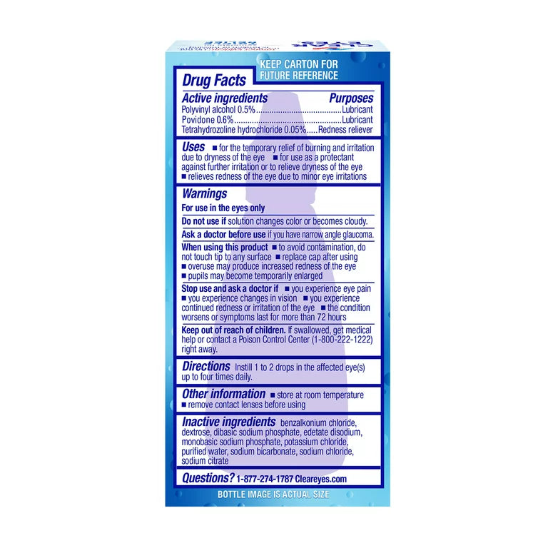 Clear Eyes Triple  alivio  15 ml.