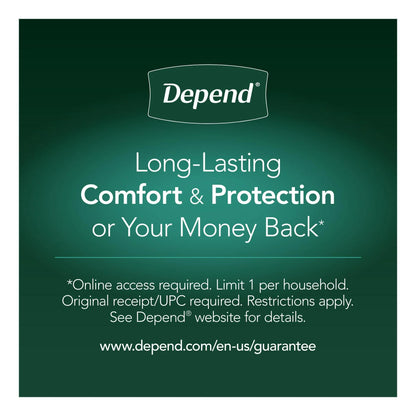 Depend Ropa Interior para Incontinencia Fresca Protección para Mujer, Pañales para Adultos