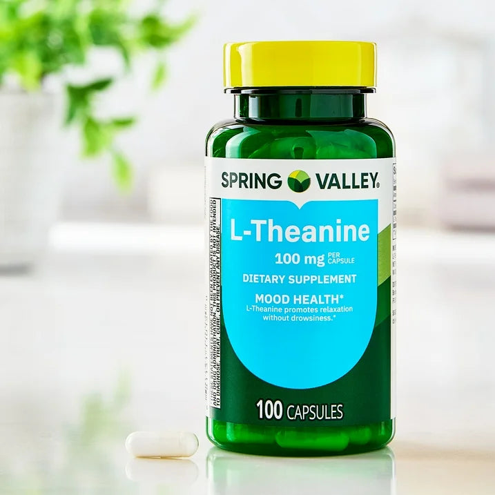 L-Theanine 100mg , 100 capsulas - Spring Valley