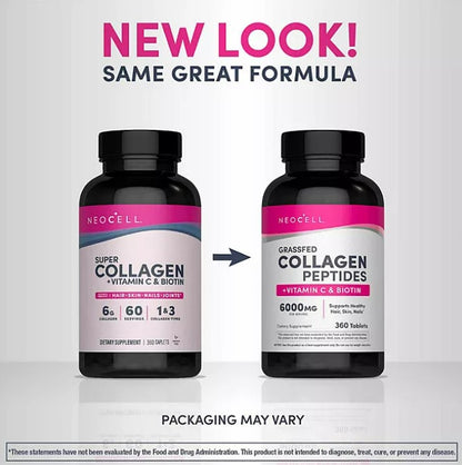 NEOCELL COLAGENO + VITAMINA C+ BIOTINA - 360 TABLETAS