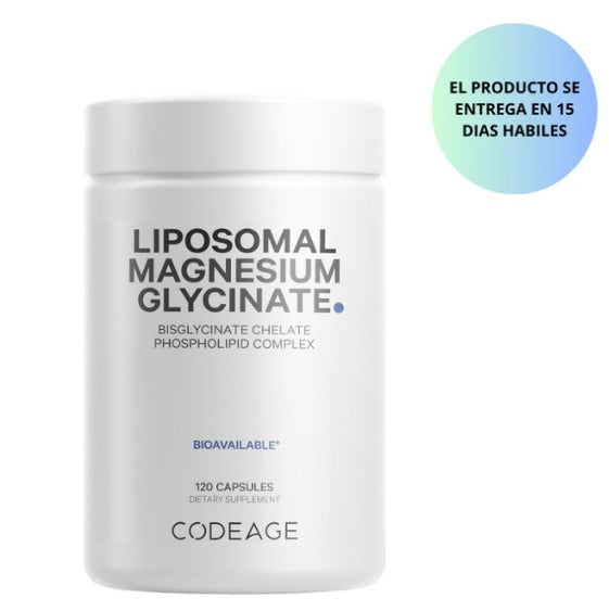 Codeage Suplemento de Glicinato de magnesio Liposomal  120 cápsulas