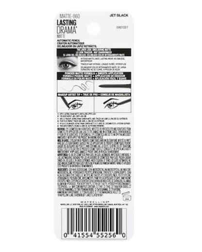 Maybelline delineador de Ojos  Lasting Drama Waterproof  by Eye Studio , 860 Jet Black
