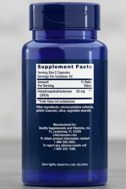 Dhea 25mg  Life Extension, 100 Capsulas