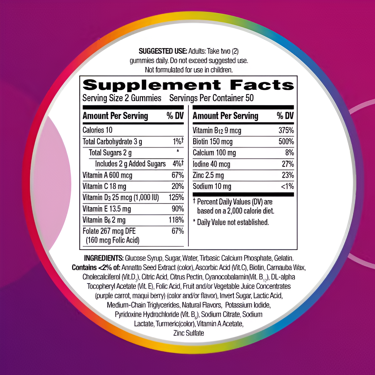 Centrum Multigummies Multivitamínico para mujer en gomitas