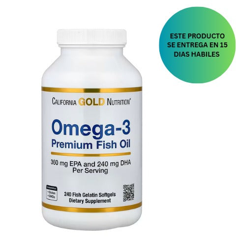 California Gold Nutrition, Omega-3, Premium Fish Oil, 240 Softgels