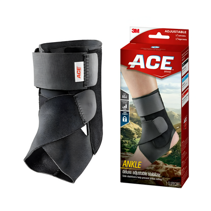 ACE Estabilizador de tobillo ajustable color negro talla única
