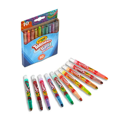 Crayones Crayola Swirl Twistables, 10 unidades, Colores Combinados