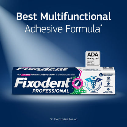 Fixodent Professional Plus Scope Crema Adhesiva para Dentaduras 51g