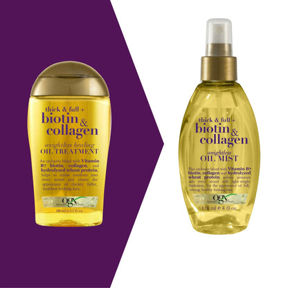 Thick y Full Oil Mist biotina y colágeno para el cabello, 118ml