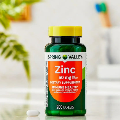 ZINC 50MG - SPRING VALLEY - 200 TABLETAS