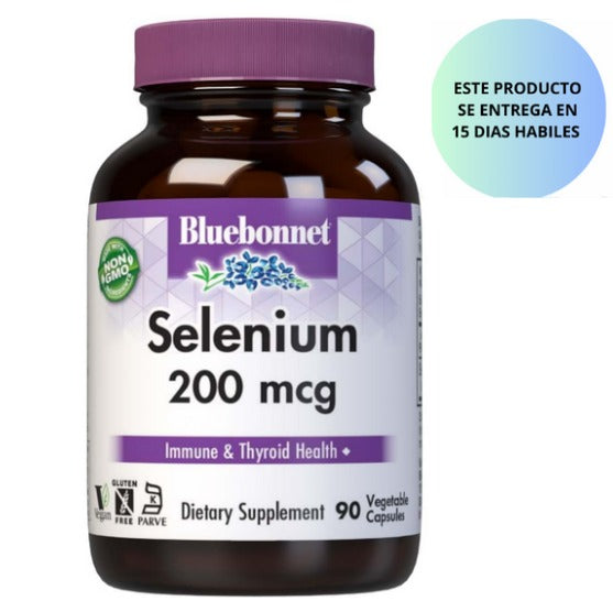 BLUEBONNET NUTRICIÓN SELENIO 200 mcg 90 CAPSULAS