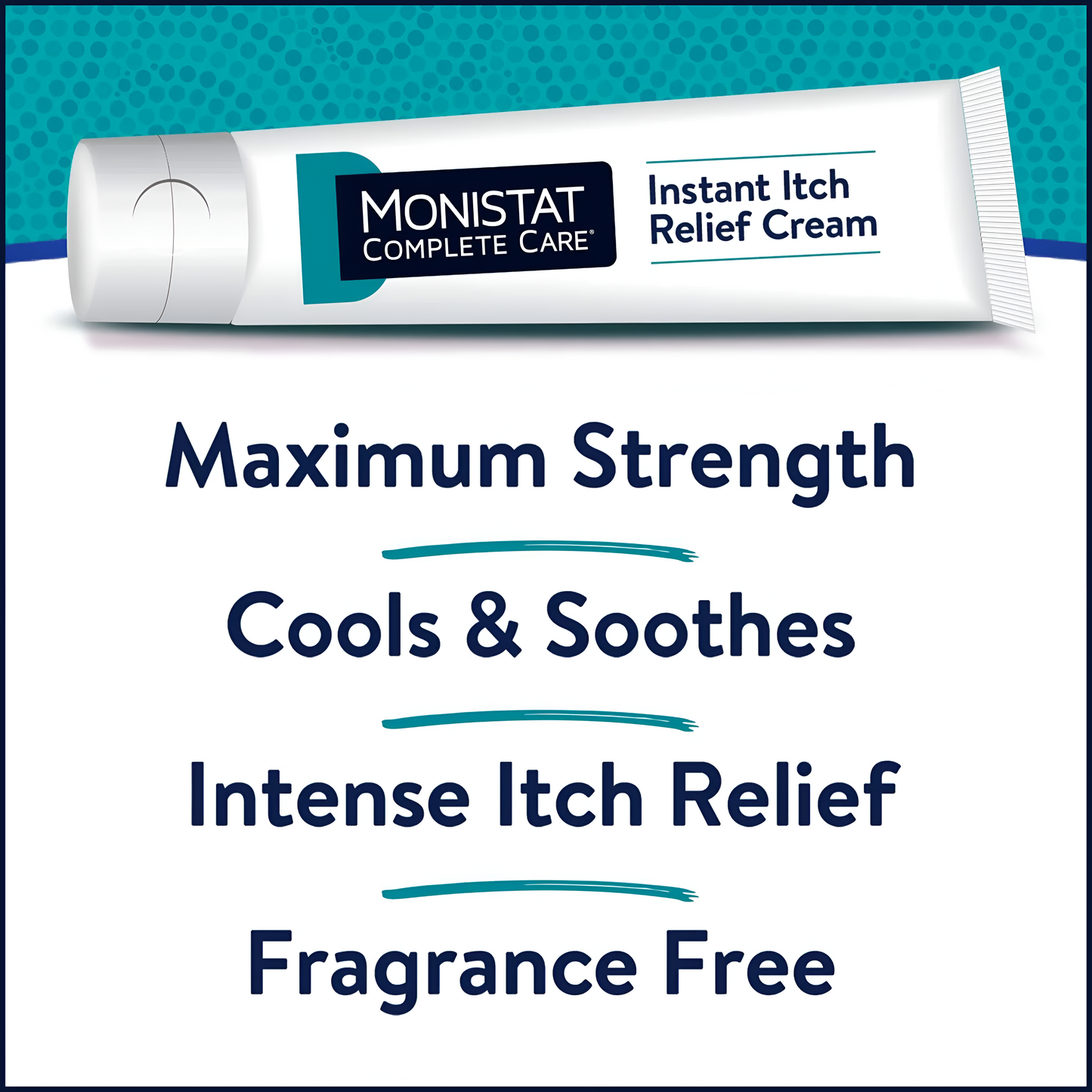 Monistat Crema Alivio Instantáneo del Picor para la Mujer, Máxima Potencia para el Cuidado del Picor Femenino, 1 oz 28GR