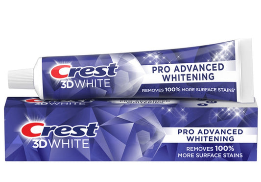 Crest 3D White Pasta de dientes blanqueadora avanzada con flúor  147 g