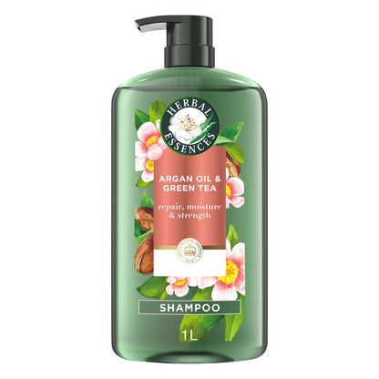 Herbal Essences - Shampoo Argan oil & Green tea, 1 litro