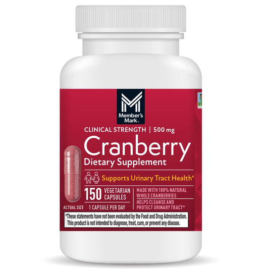 Cranberry Members Mark 500 mg - 150 Capsulas