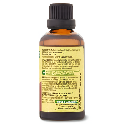 Spring Valley, aceite de árbol de té  100 % puro, 60ml