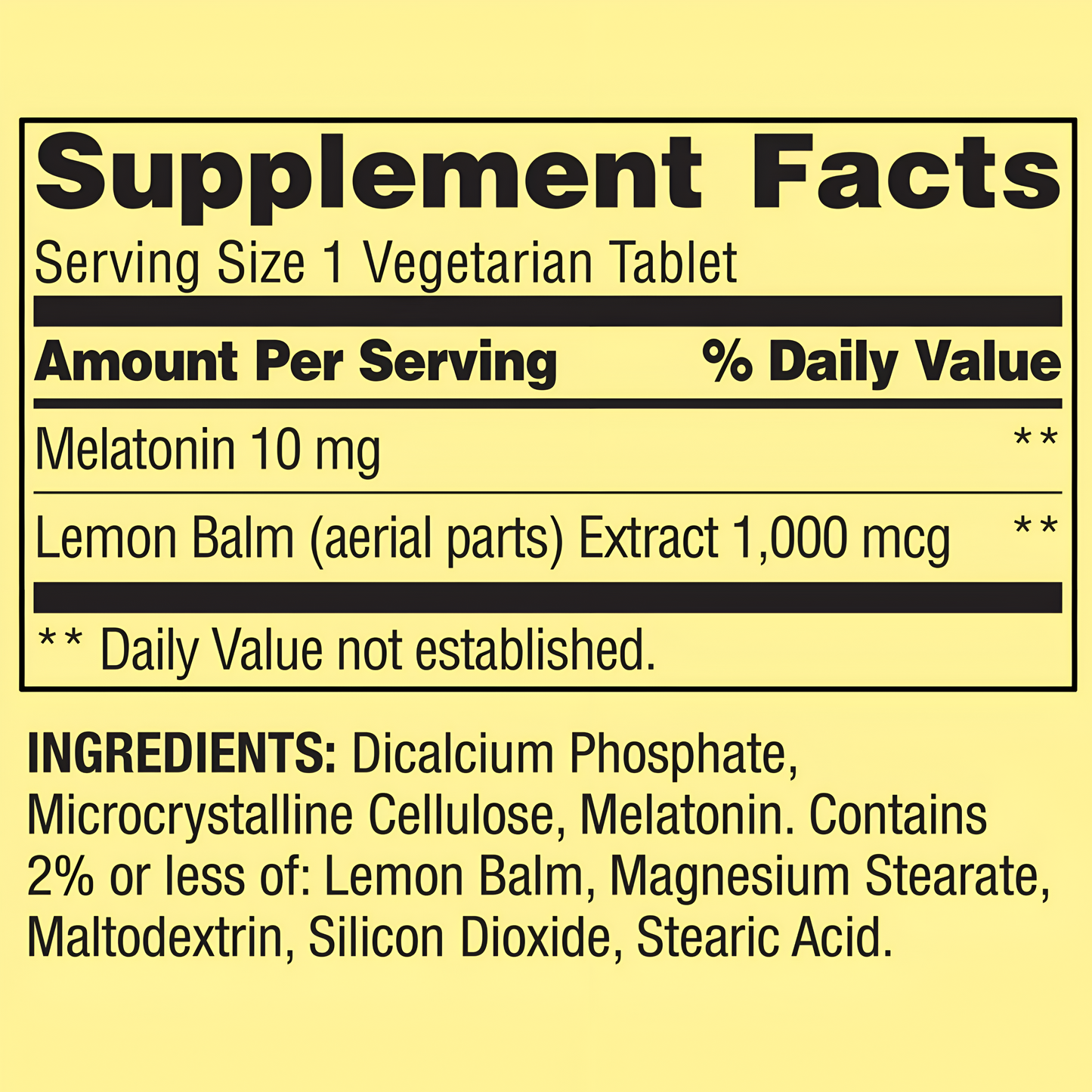 Melatonina de 10mg. Spring Valley Extra fuerte  - 120 Tabletas