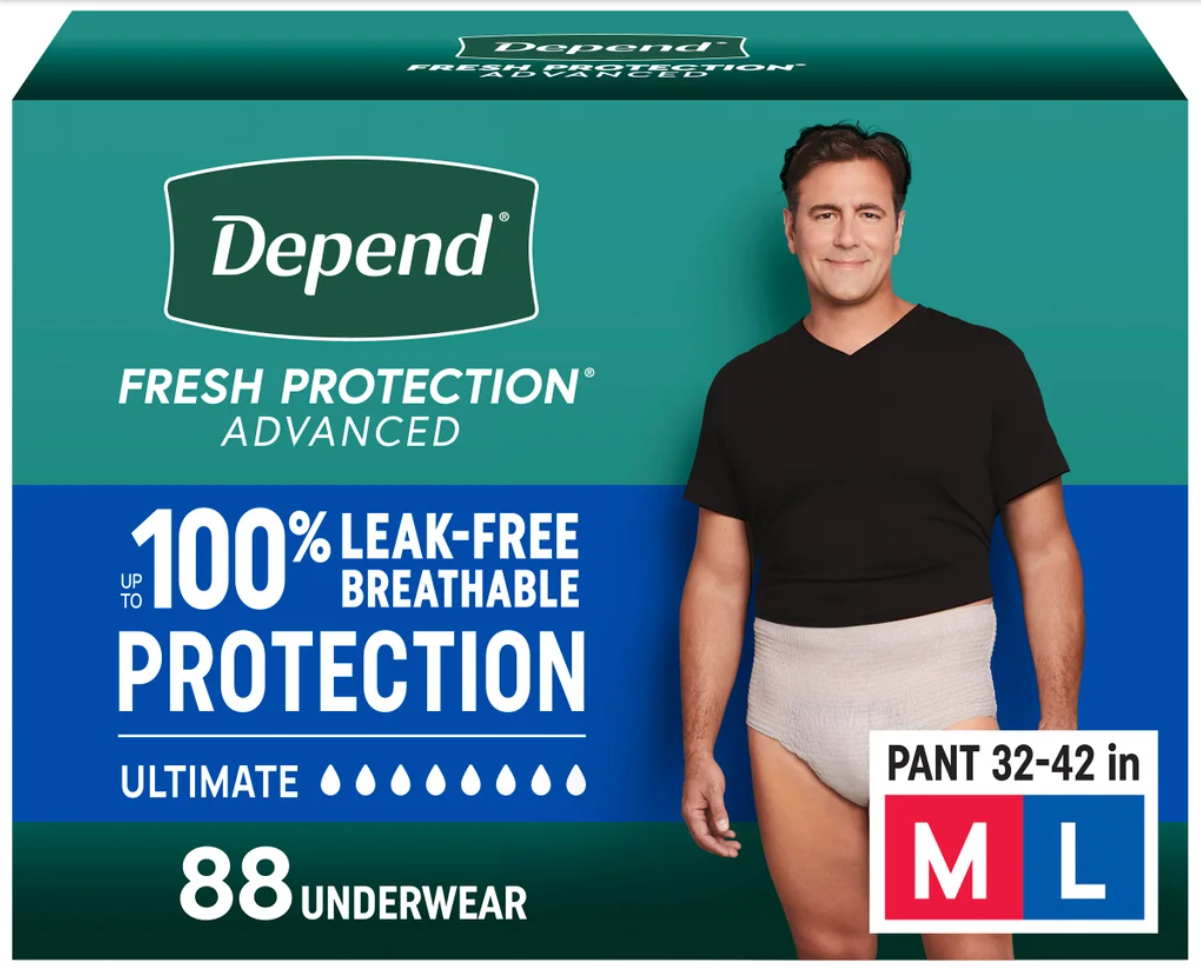 Depend  Men - Ropa interior para incontinencia Masculina Fresh Protection Advanced maxima absorción