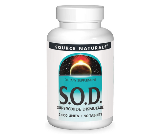 S.O.D superoxide dismutase , 90 tabletas - Source Naturals