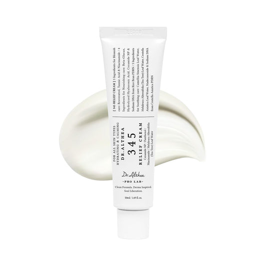 Dr.Althea 345 Relief Cream Dr.Althea Crema de Alivio 345  Hidratante para cuidado de Imperfecciones con PDRN y Niacinamida | Coreano para Todo Tipo de Piel, 50ml.