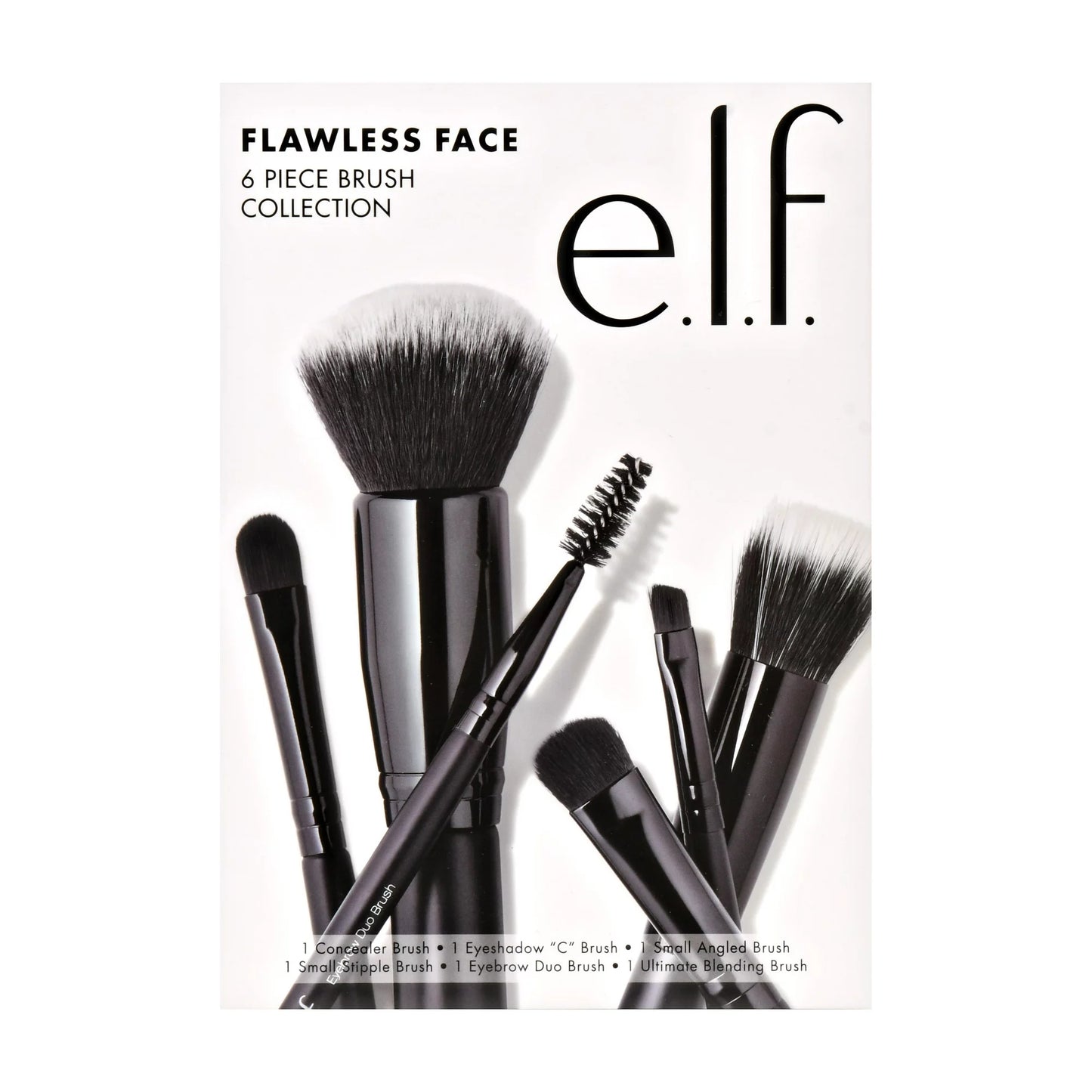 Colección de brochas de 6 piezas Flawless Face de elf