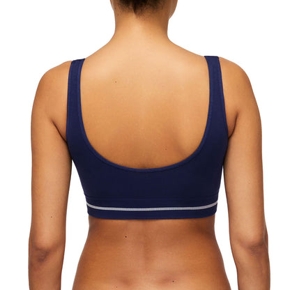 GapBody Sujetador deportivo cómodo de algodón sin costuras  para mujer (paquete de 2)