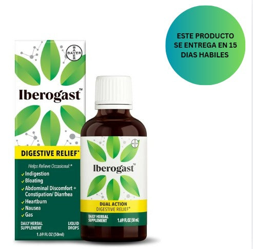 Iberogast Gotas Líquidas, Alivio Herbal de Malestar Estomacal, 50ml