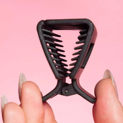 Pinzas cuadradas Gimme Beauty Grip + Go para cabello fino - Crema/Negro - 2 unidades