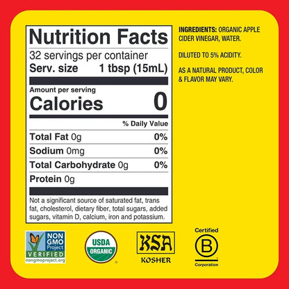 Bragg - Apple cider vinegar (with the mother) - 473ml