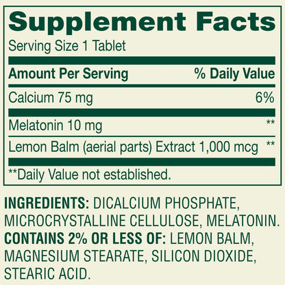 Melatonina de 10mg. Spring Valley Extra fuerte  - 120 Tabletas