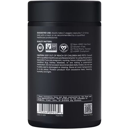 Sports Research - Magnesio glycinate chelated 160mg, 200 capsulas veggie