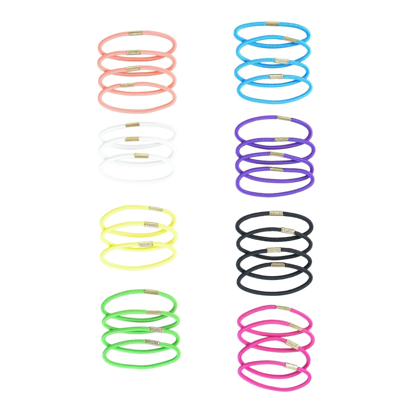 Gomas elásticas para coleta Scunci , multicolor, paquete de 30 unidades