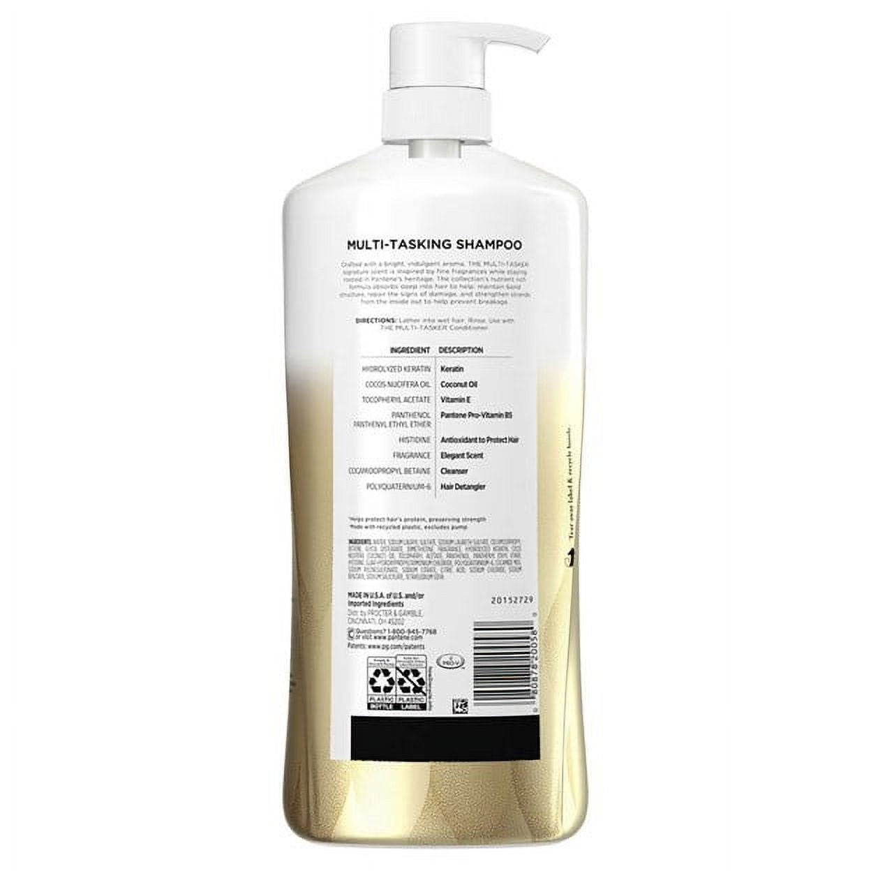 Shampoo Pantene Multitasker 10 hecho con Keratina - 1.013 L.