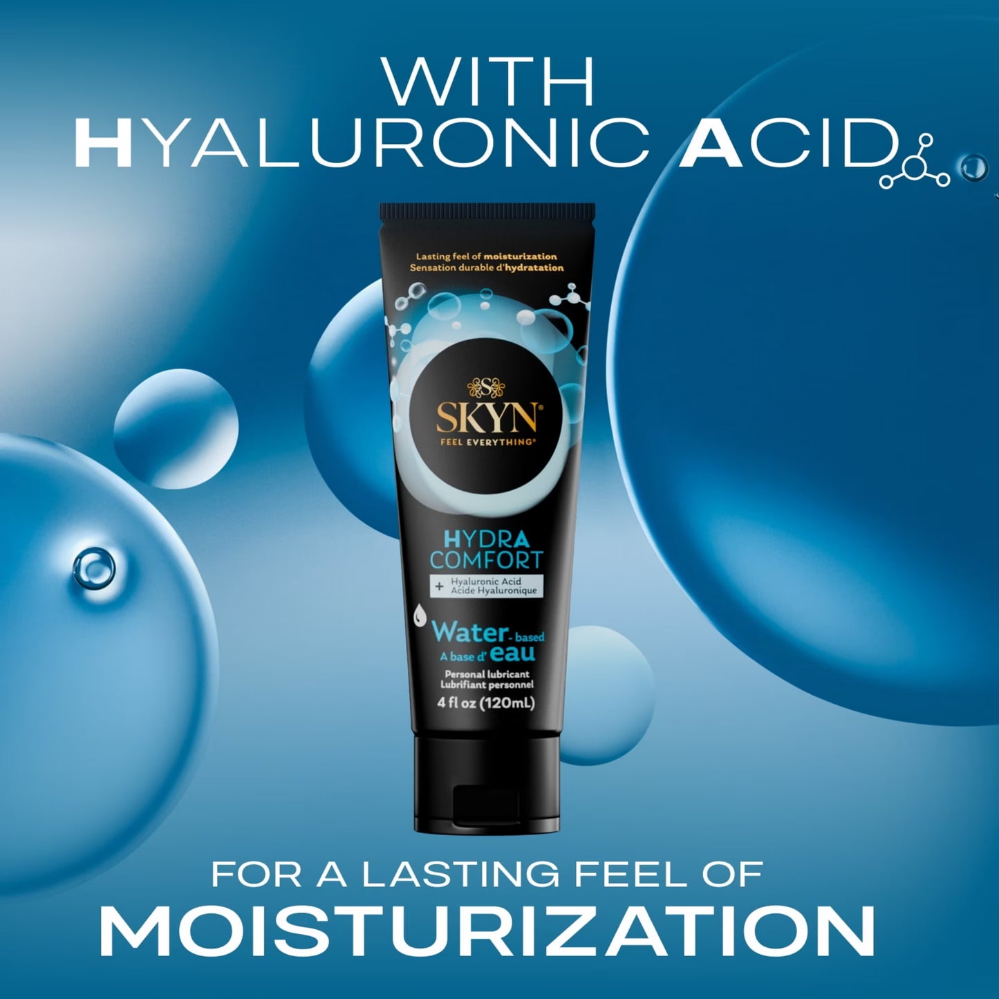 SKYN HydrAcomfort Lubricante a Base de Agua - Lubricante Personal, 120ml
