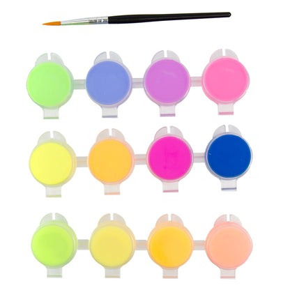 Juego de tiras de pintura acrílica y pinceles Hello Hobby para niños a partir de 3 años