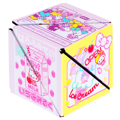 SHASHIBO Hello Kitty y sus amigos - Cubo magnético para inquietarse que se transforma en más de 70 formas, Kawaii Tokio, 1 paquete
